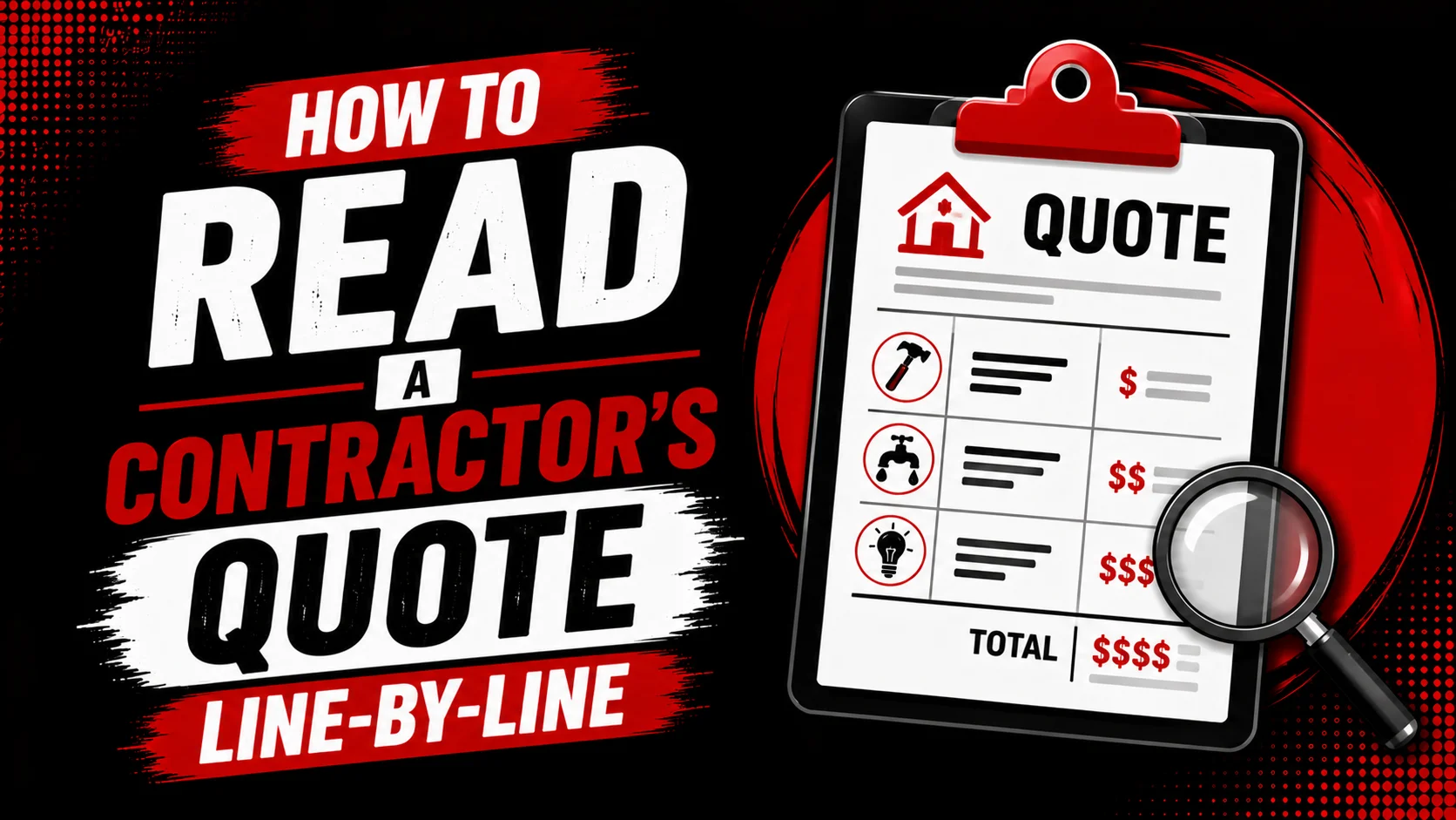 How to read a contractor's quote line-by-line